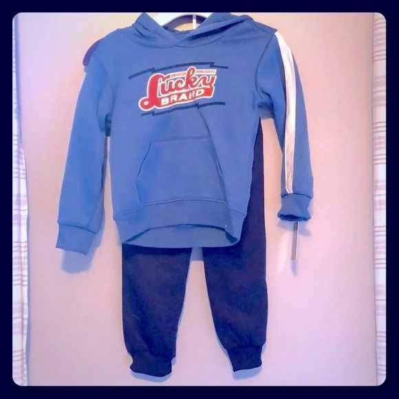 ***NWT*** Lucky Brand Boy’s Matching Sweatsuit - Picture 1 of 4